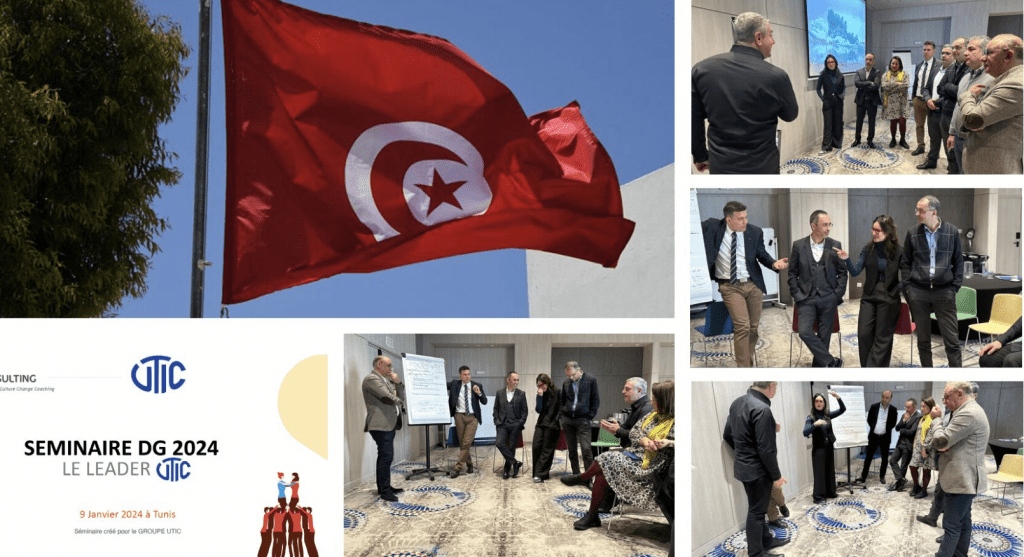 (Tunisie) Le GROUPE UTIC a confié à 4S la création et l'animation de son séminaire DG/ Top Management à Tunis.