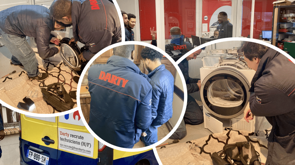 4S était à Mitry (IDF) pour coacher "sur le terrain" les Tuteurs et leurs apprentis Tech de SAV de FNAC DARTY.
