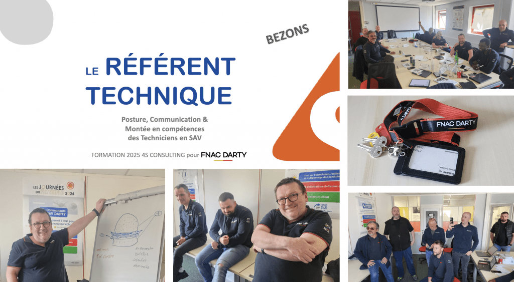 Pour la dernière, 4S Consulting était à Bezons, pour former les Référents Tech du SAV FNAC DARTY 2025.