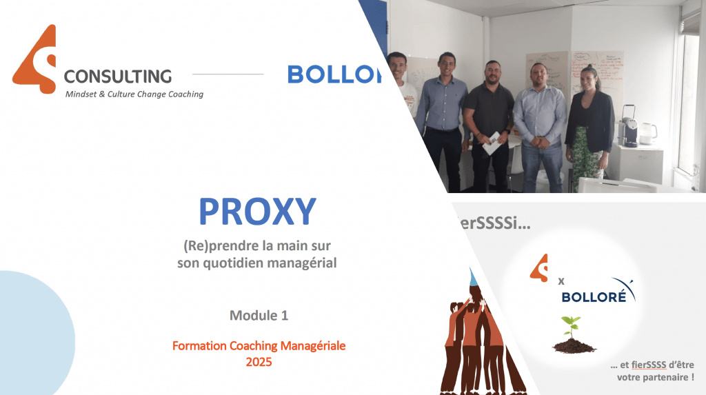 Le Groupe BOLLORÉ renouvelle sa confiance en 4S Consulting pour former et coacher ses managers de proximité.