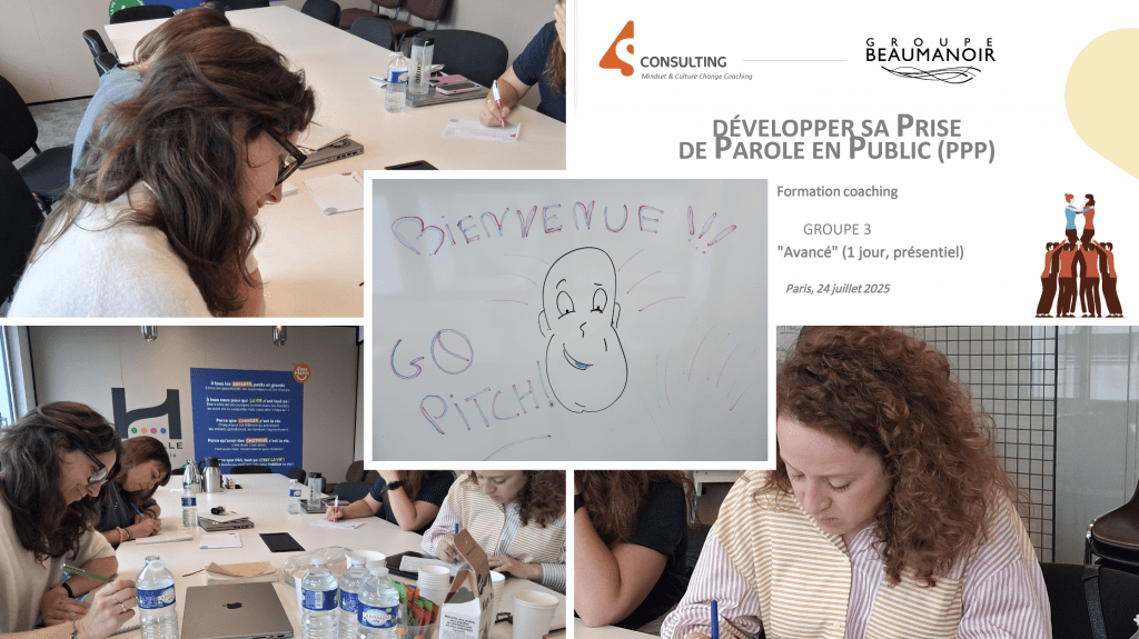 Cet été, 4S Consulting forme & coach les équipes du Groupe Beaumanoir à la Prise de Parole en Public – niveau avancé !