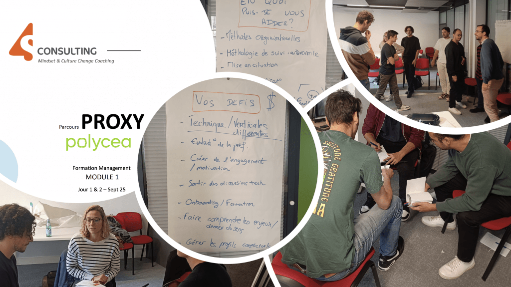 4S accompagne et forme les managers de proximité et chefs de projets transverses de POLYCÉA (Groupe BOLLORÉ).