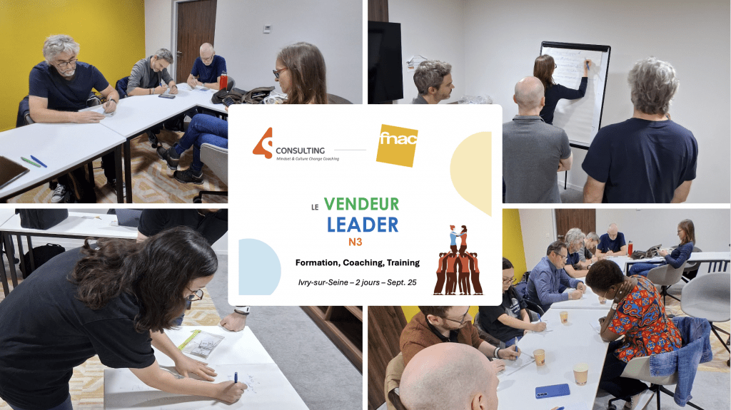 Les vendeurs leaders de la Fnac (Groupe Fnac Darty) sont formés par 4S pour construire leur posture de vendeur, leader d'équipe.